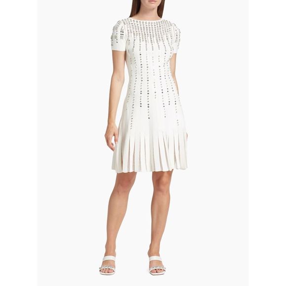 Reem Acra Dresses & Skirts - Reem Acra Crystal-Embellished Fit & Flare Dress Size XL $2295